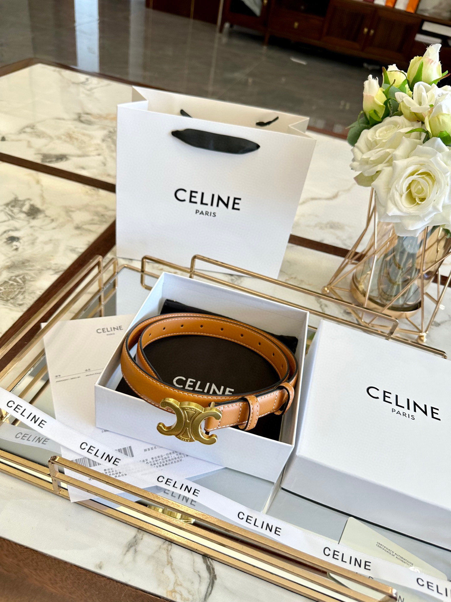 CELINE belt model 12